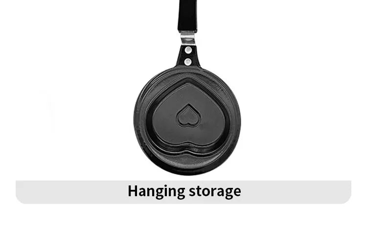 Love Omelet Pan With Handle Pan Mini Cute Cartoon Pattern Fried Eggs Diy Nutritious Breakfast Kitchen Tools Baby Supplement