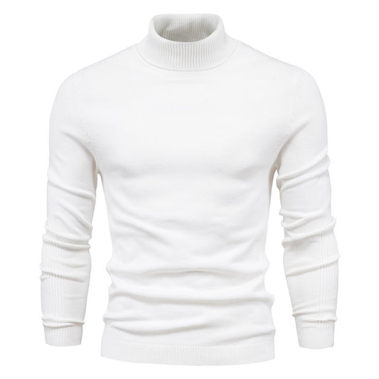 Suéter Masculino Gola Alta – Tricô Slim Fit