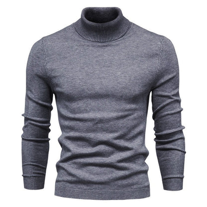 Suéter Masculino Gola Alta – Tricô Slim Fit