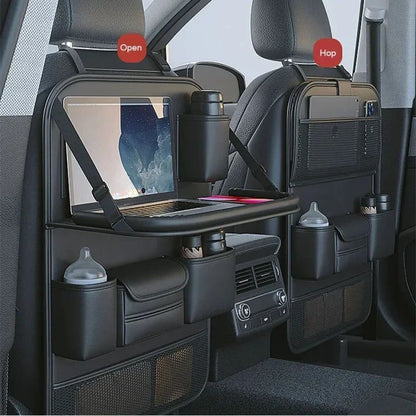 Bolsa Organizadora para Banco de Carro – Com Bandeja Dobrável e Porta-Itens