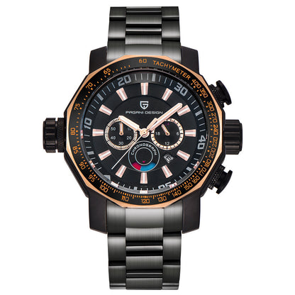 Relógio Masculino Multifuncional Quartz – Acessório de Moda