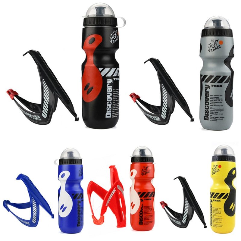 Rack bicycle water bottle set