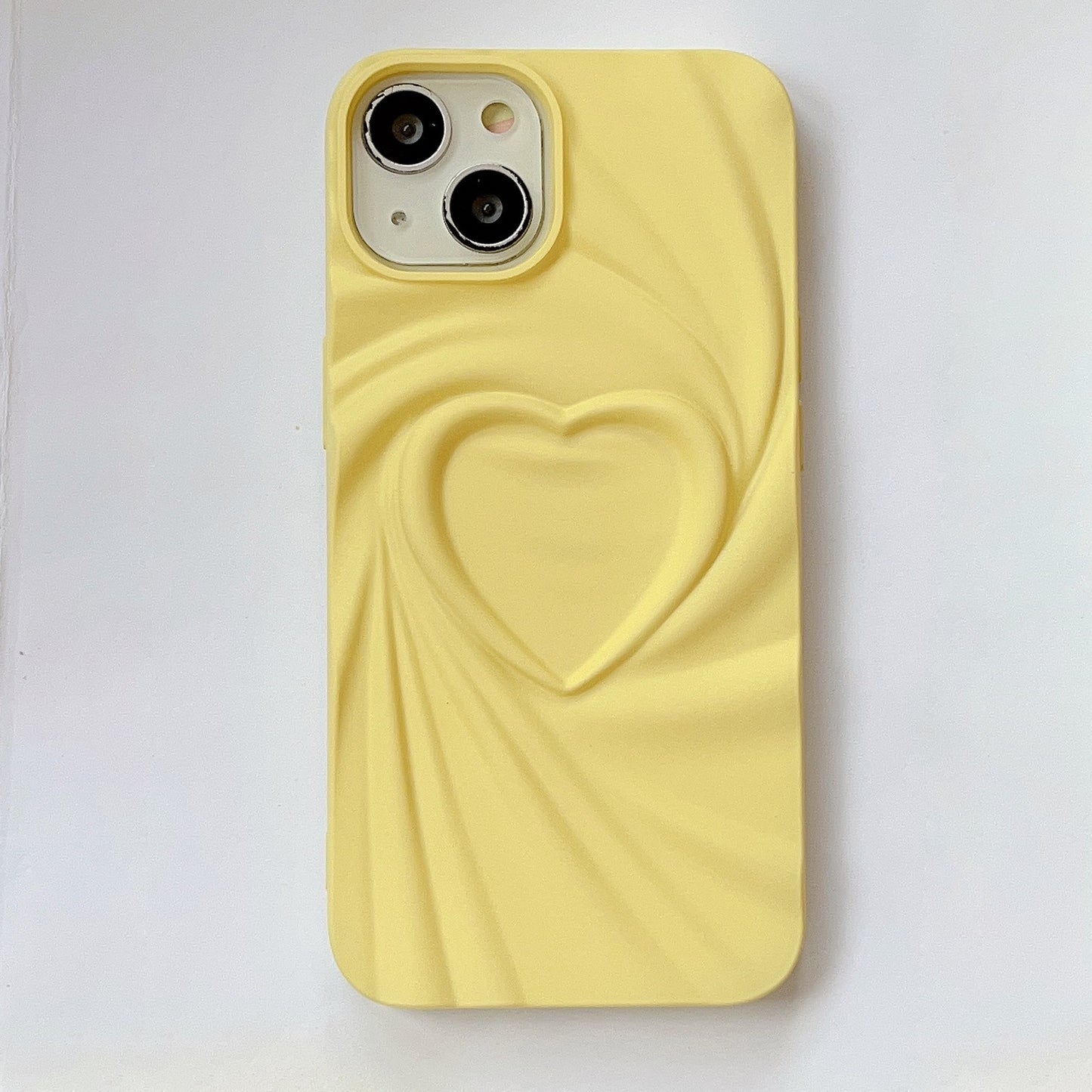 Capa Criativa com Design Plissado “Love” para Smartphone