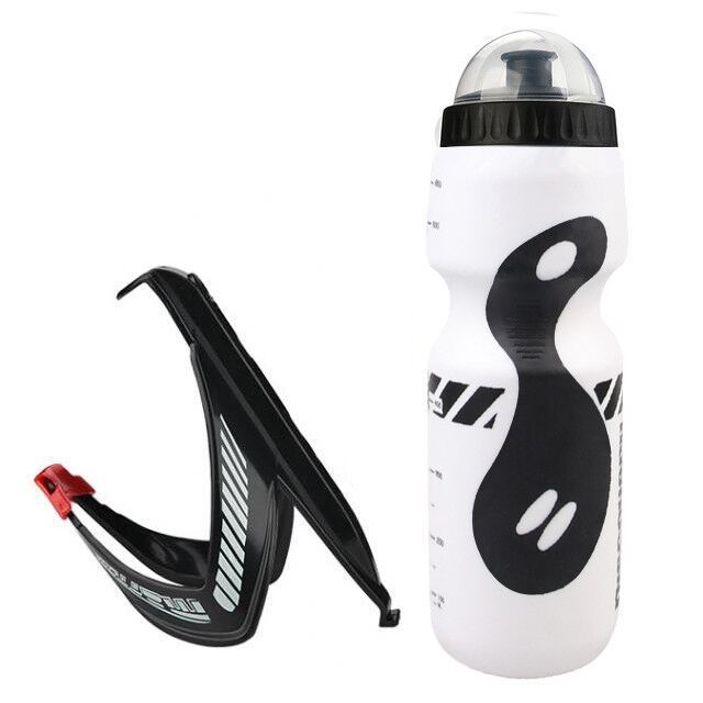 Rack bicycle water bottle set