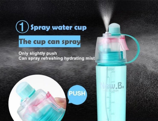 Garrafa Esportiva com Spray 600 ml – Hidratação Ativa