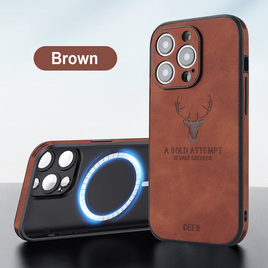 Capa Magnética com Design Cabeça de Alce para Smartphone