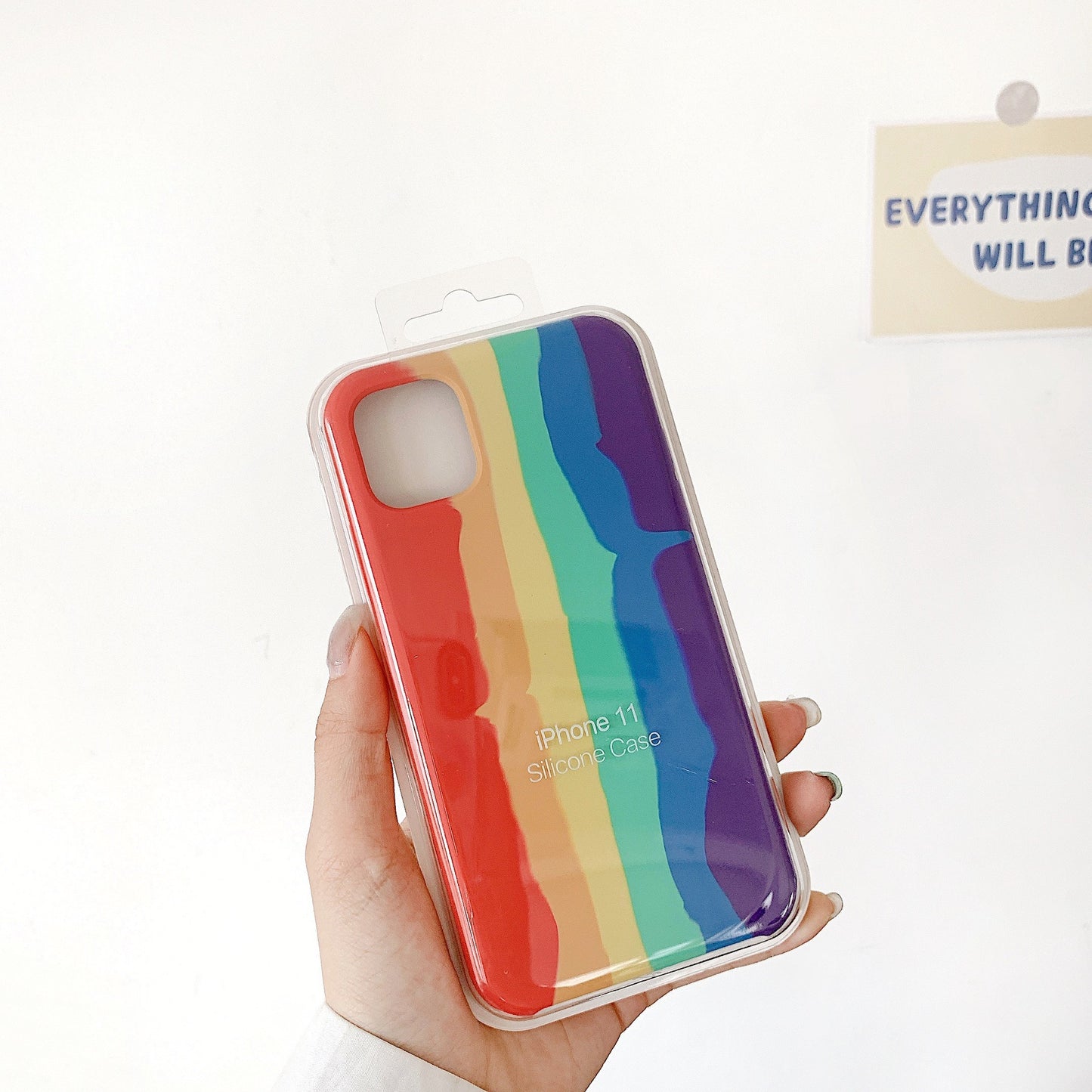 Creative Rainbow Liquid Silicone Phone Case