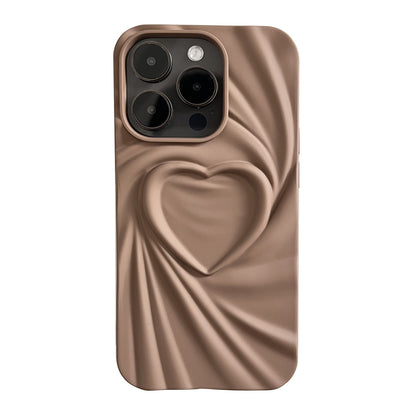 Capa Criativa com Design Plissado “Love” para Smartphone