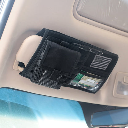 Organizador de Queixeira Solar para Carro – Porta CD e Itens