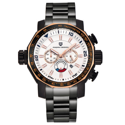 Relógio Masculino Multifuncional Quartz – Acessório de Moda