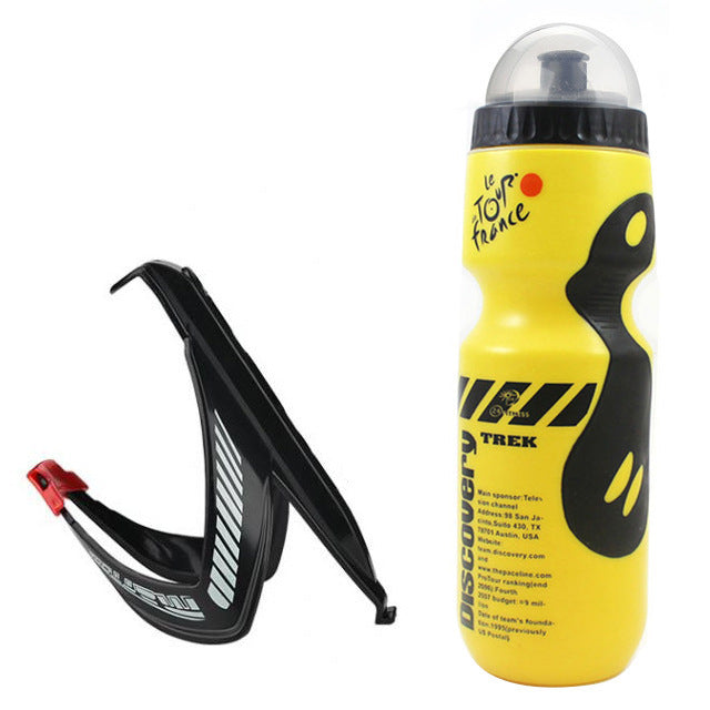Rack bicycle water bottle set