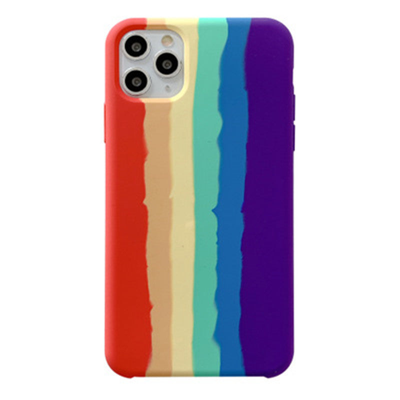 Creative Rainbow Liquid Silicone Phone Case