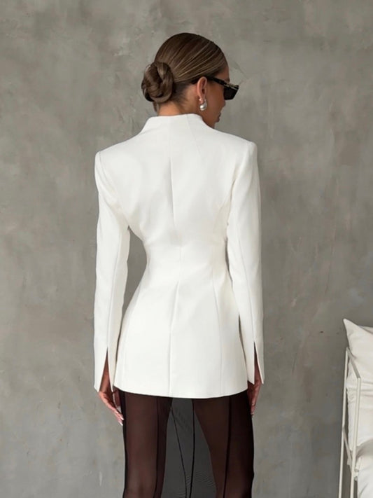 White Lapel Blazers