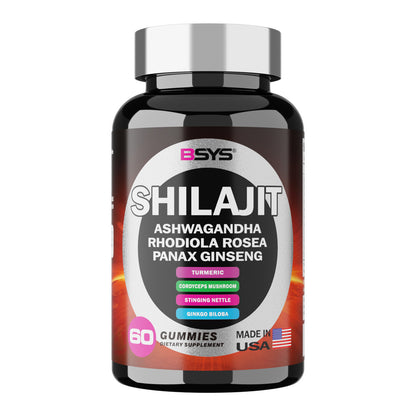Gomas Mastigáveis 8-em-1 com Shilajit – Embalagem com 60 Unidades