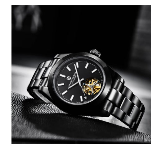 PAGANI 1658 New Automatic Mechanical Watch Stainless Steel Strap Depth Waterproof Men's Watch