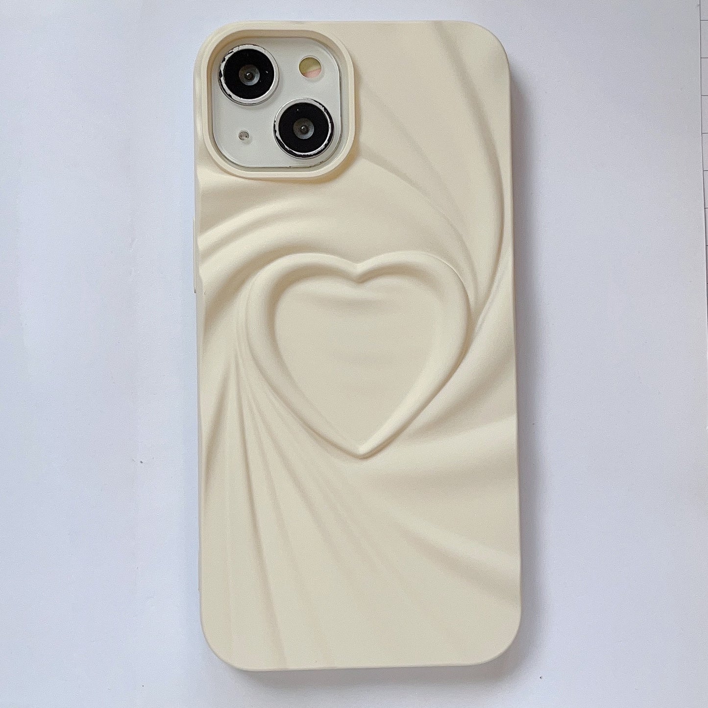 Capa Criativa com Design Plissado “Love” para Smartphone