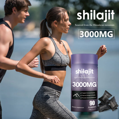 Gomas Mastigáveis com Shilajit – Embalagem com 60 Unidades