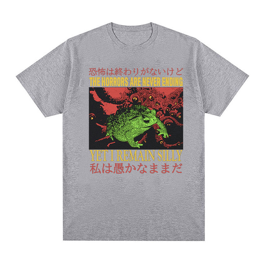 Men's Casual Loose Printed Short Sleeved Shirt