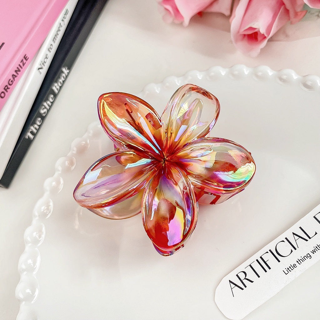 High Sense Plumeria Rubra Seaside Holiday Barrettes