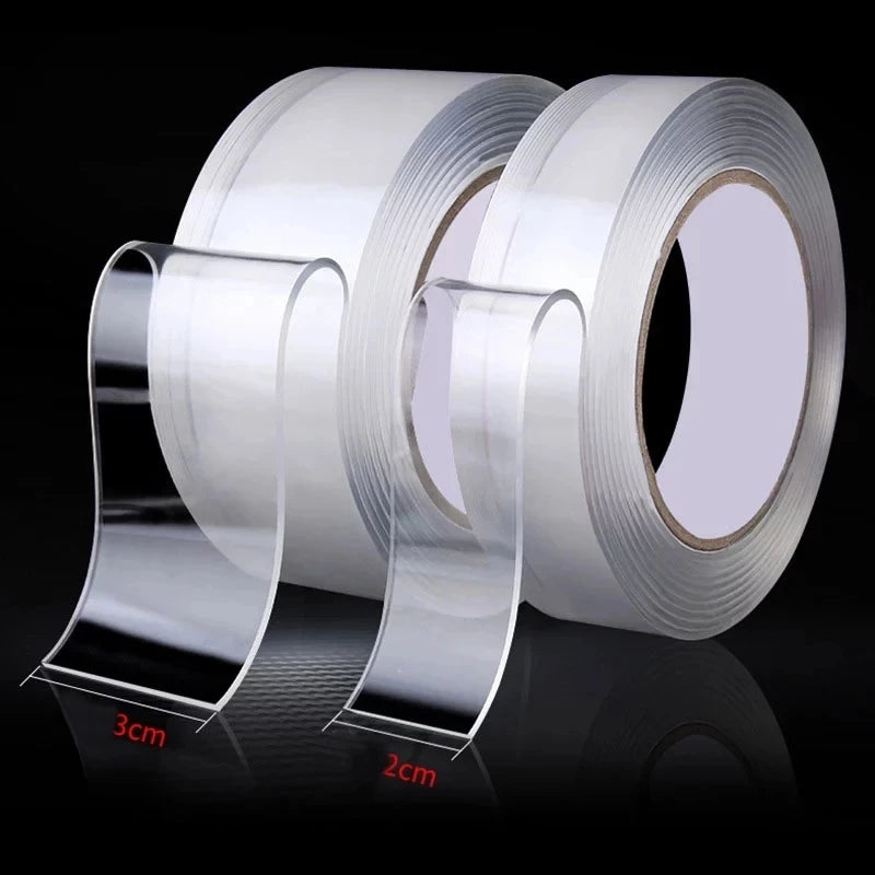 1/2/3/5m Nano Tape Double-Sided Adhesive Tape Traceless Waterproof Adhesive Tape For Bathroom Kitchen Sink Tap Gel Sticker