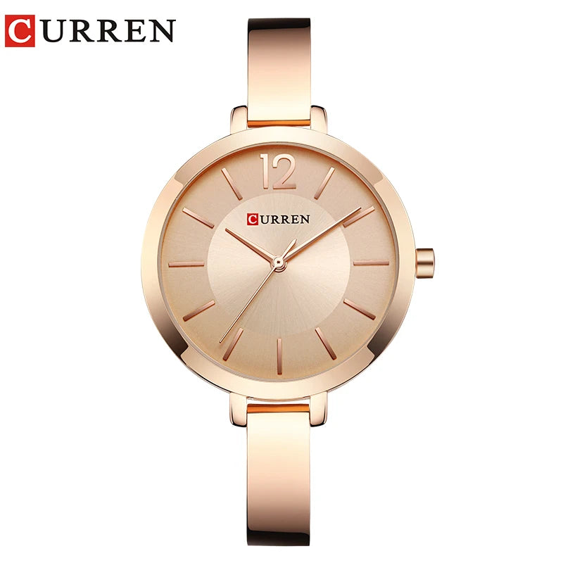 Women Watches Top Brand Luxury CURREN 9012 Quartz Women Watches Casual Fashion Ladies Wrist Watch Lady Clock relogio feminino