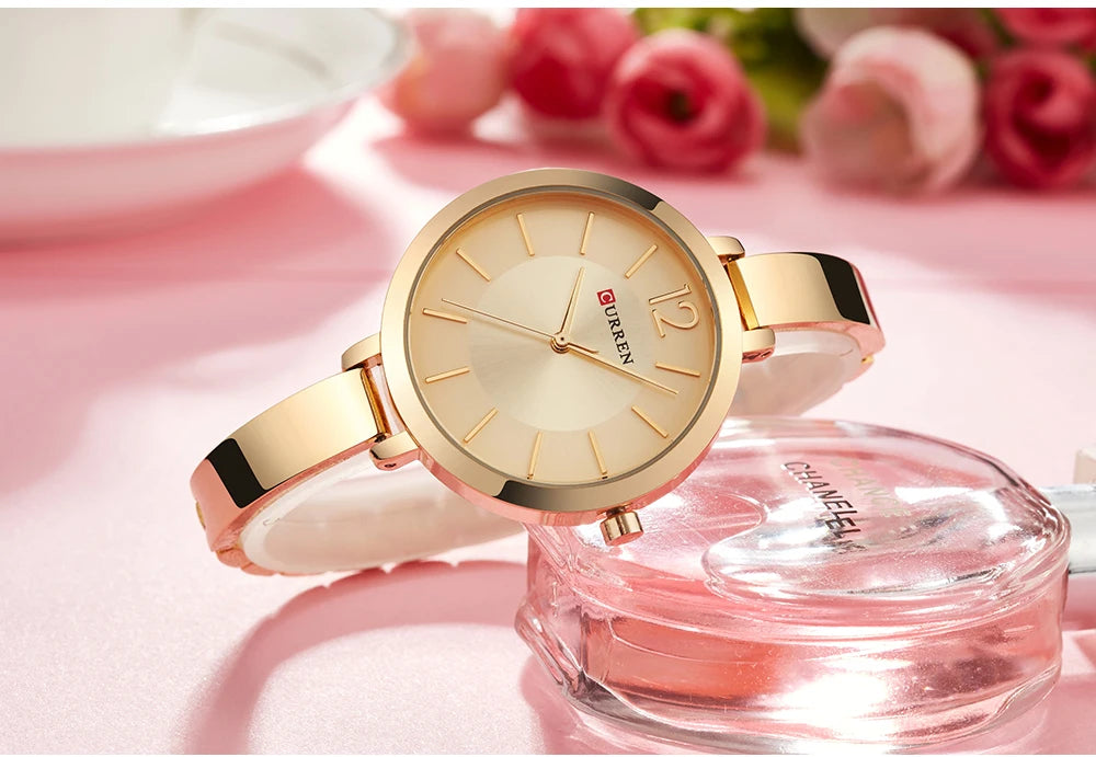 Women Watches Top Brand Luxury CURREN 9012 Quartz Women Watches Casual Fashion Ladies Wrist Watch Lady Clock relogio feminino