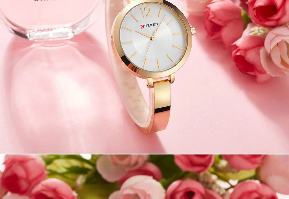 Women Watches Top Brand Luxury CURREN 9012 Quartz Women Watches Casual Fashion Ladies Wrist Watch Lady Clock relogio feminino