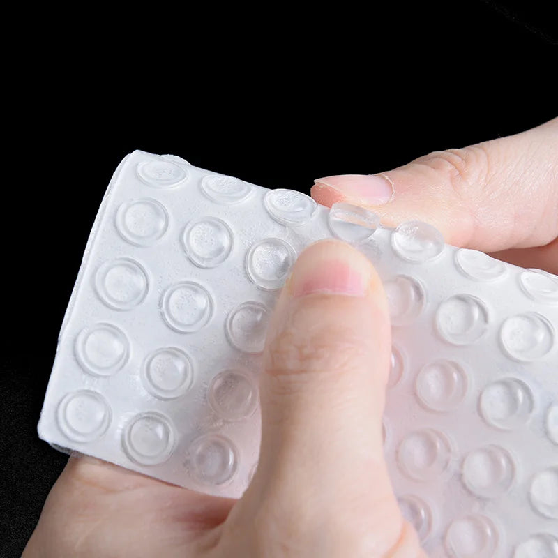 KAK 50-80 Grain Silicon Door Stops Pad Transparent Rubber Kitchen Cabinet Catches Self-Adhesive Damper Buffer Furniture Hardware