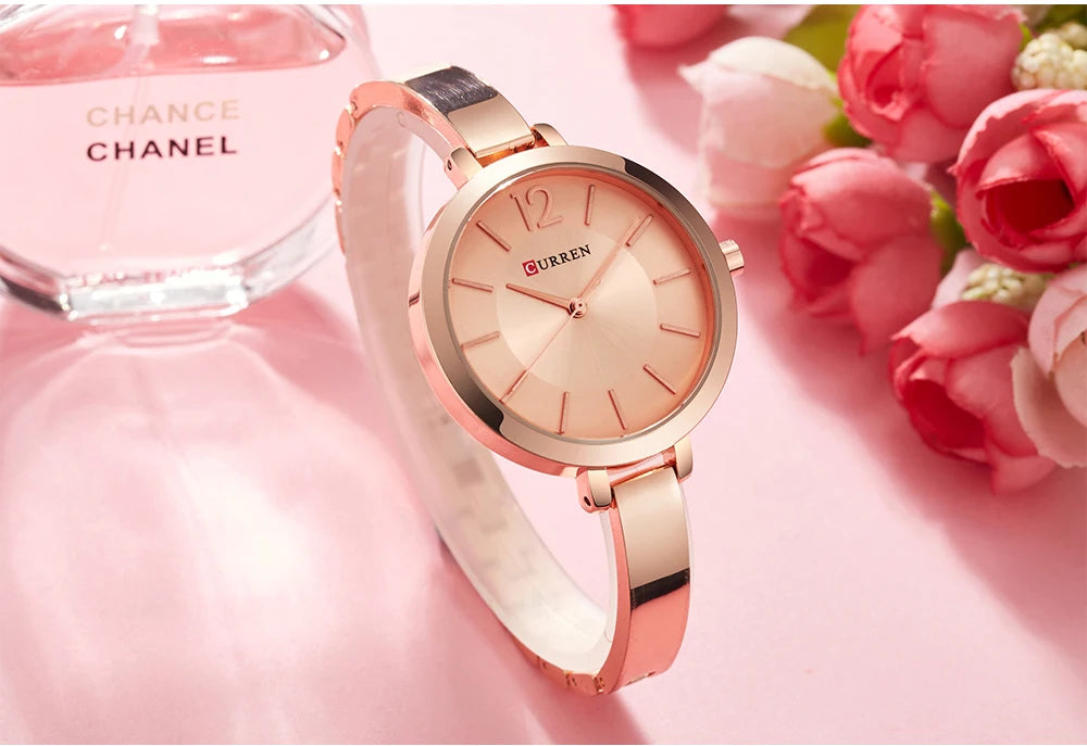 Women Watches Top Brand Luxury CURREN 9012 Quartz Women Watches Casual Fashion Ladies Wrist Watch Lady Clock relogio feminino