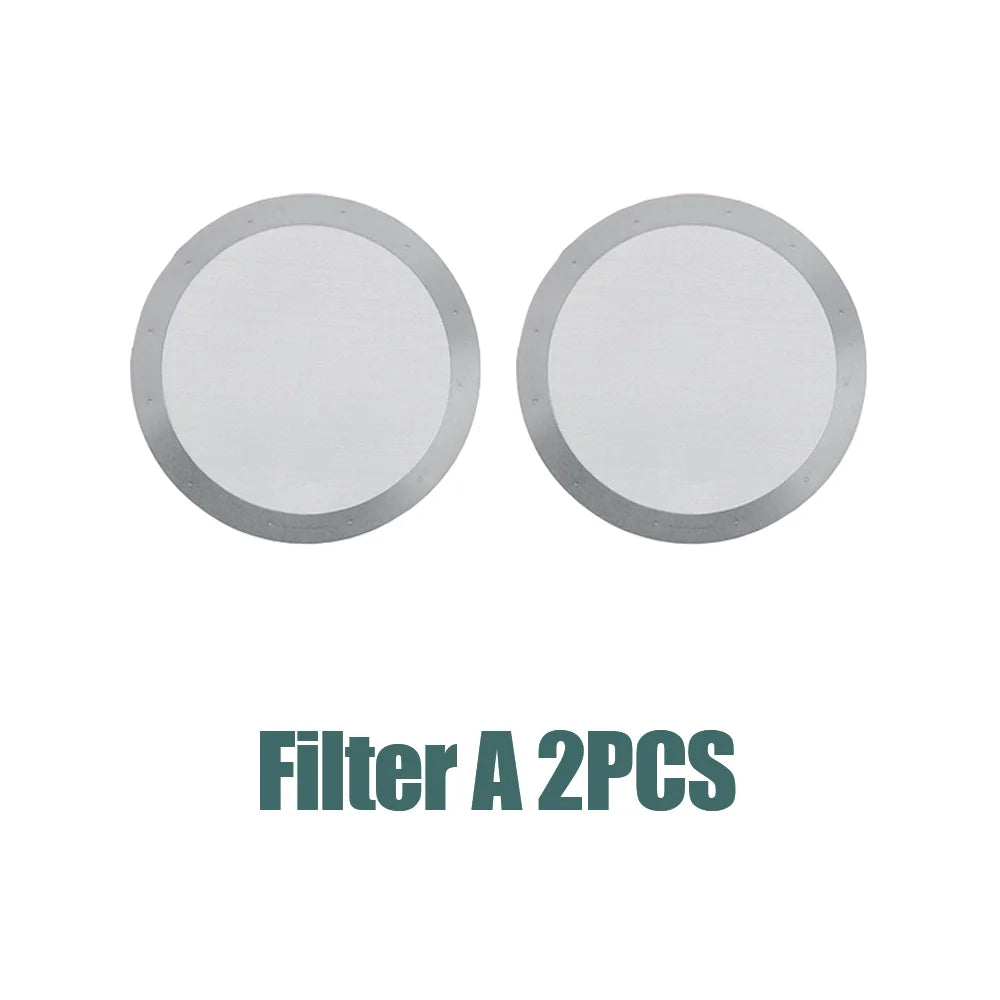 2PCS/lot 61MM Coffee Metal Mesh Filter Reusable Stainless Steel Filter Mesh For Aeropress Coffee Maker Tool Kitchen Accessories