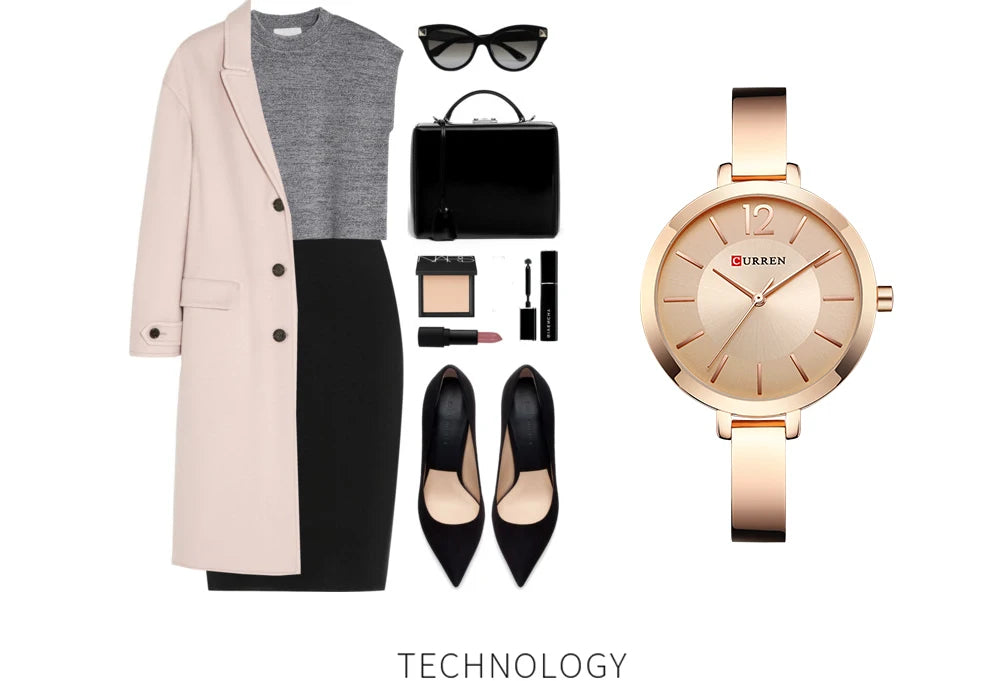 Women Watches Top Brand Luxury CURREN 9012 Quartz Women Watches Casual Fashion Ladies Wrist Watch Lady Clock relogio feminino