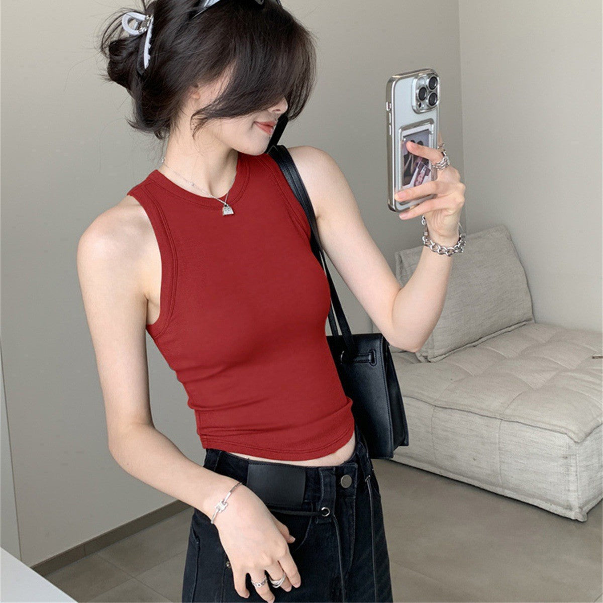 Temperament Slimming Underwear Padded Slim Fit Sleeveless Top