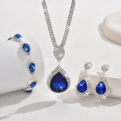 Pingente Feminino Gota com Cristais – Estilo Elegante