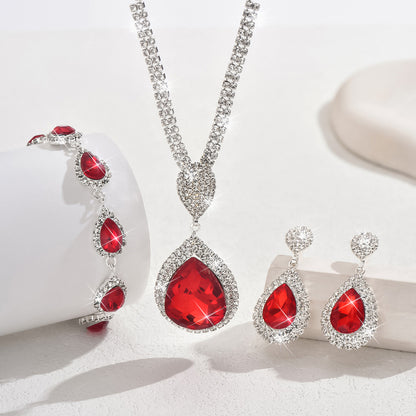 Pingente Feminino Gota com Cristais – Estilo Elegante