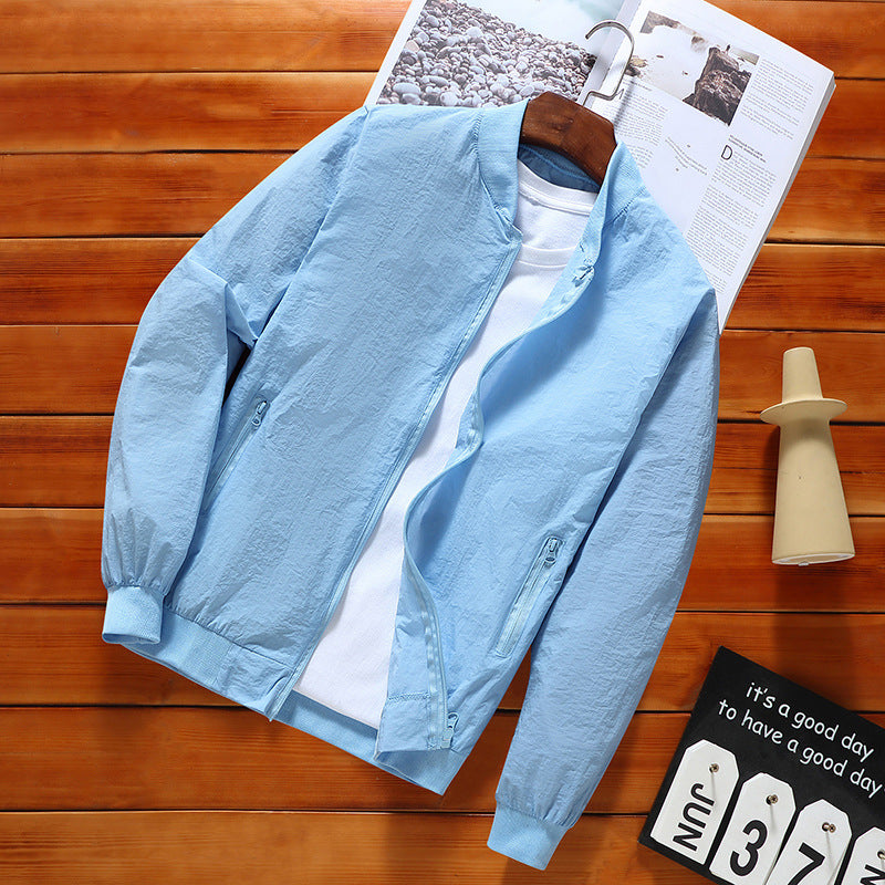 Sun Protective Clothes Men's Ice Silk UV Protection Breathable Jacket