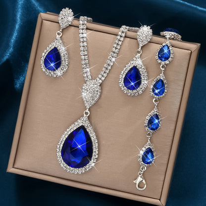 Pingente Feminino Gota com Cristais – Estilo Elegante
