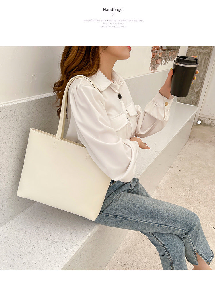 Fashion Tote Bag Women's Large Capacity Simple Women Handbags Commuter Casual all-in-one Shoulder Bag Bolso Bandolera Mujer 2024