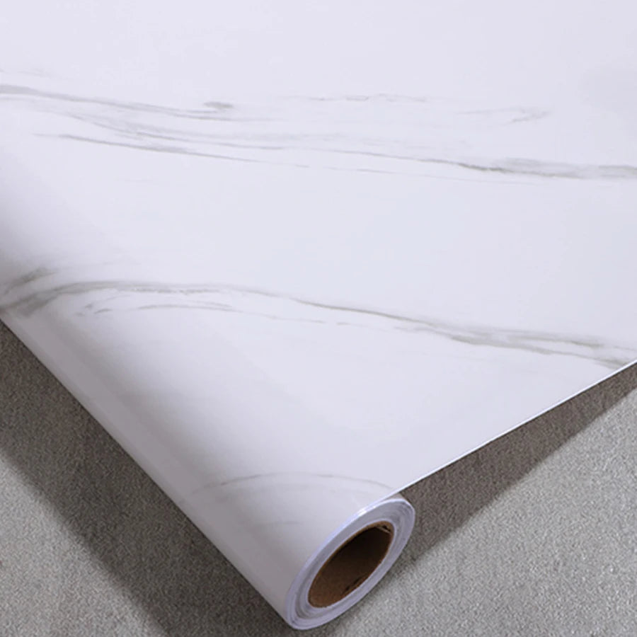 PVC Self Adhesive Wallpaper Marble Stickers Waterproof Heat Resistant Kitchen Countertops Table Furniture Cupboard Wall Paper