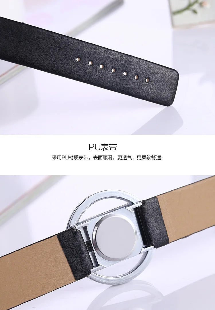 Women Watches Top Brand Luxury Hollow Ladies Wrist Watches Women Transparent Leather Strap Watch For Female Relogio Feminino Hot