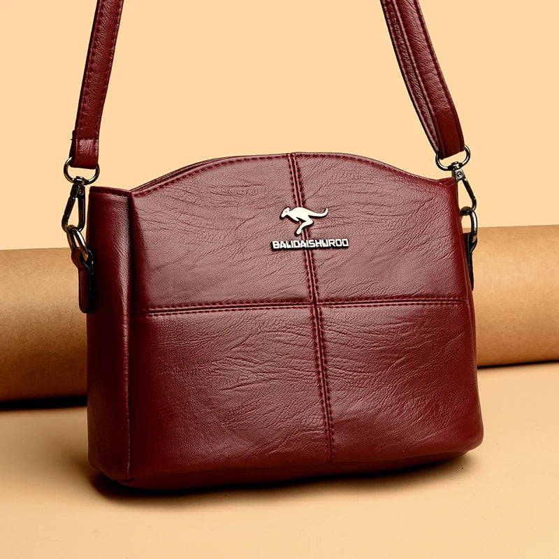 Women Embroidery Tote Bag High Quality Leather Ladies Handbags 2024 Women Shoulder Bag Small Crossbody Bags For Women Sac a Main