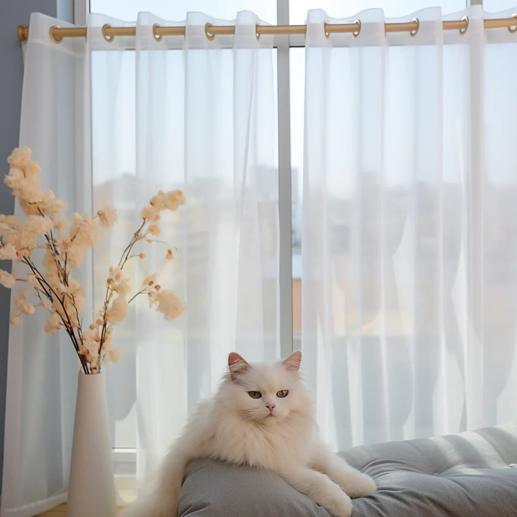 Shading Solid White Sheer Curtains for Living Room Decoration Window Curtains for Kitchen Modern Tulle Voile Organza Curtains