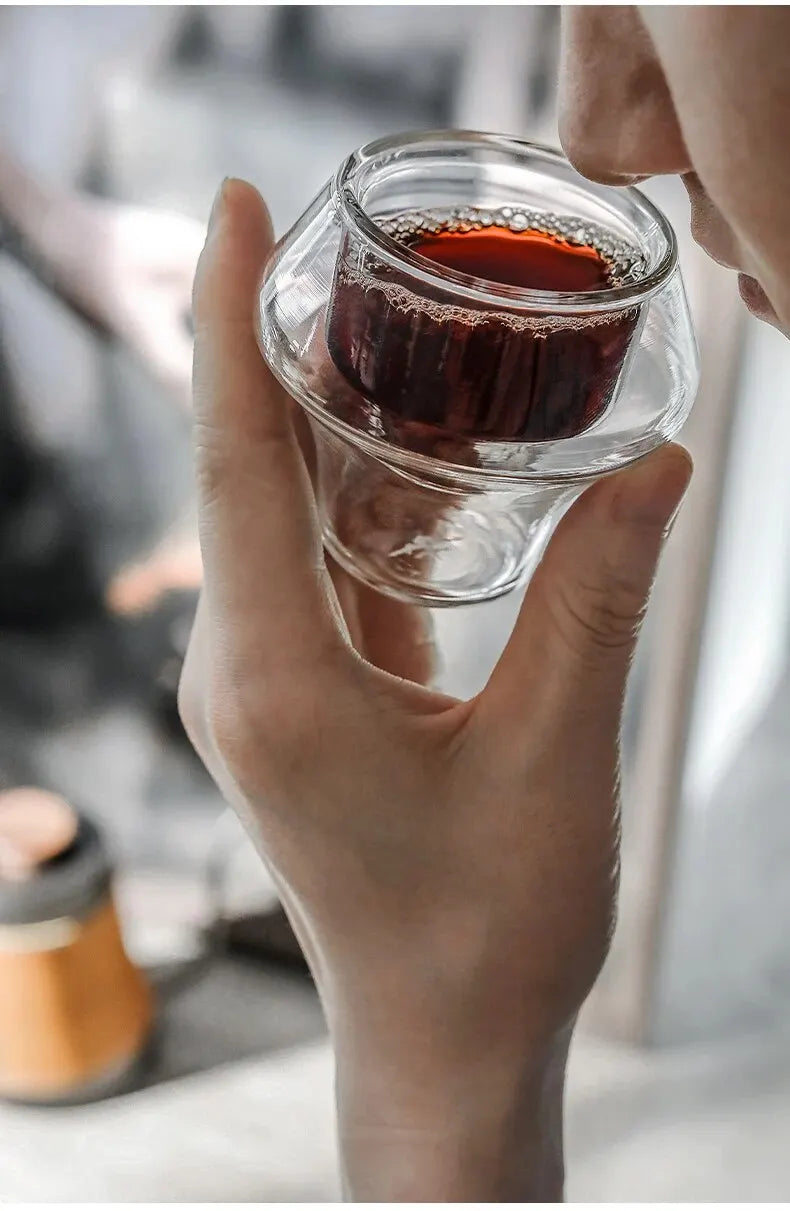 MHW-3BOMBER Coffee Mug Double Walled Glass Transparent Borosilicate Glasses Mugs Tea Latte Wine Cup Bar Kitchen Cafe Accessories