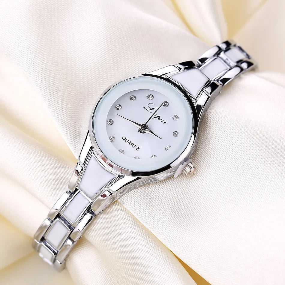 Women's watches Elegant woman watch Quartz gifts for women Luxury Fashion stainless steel Alloy Women's wristwatch accessories