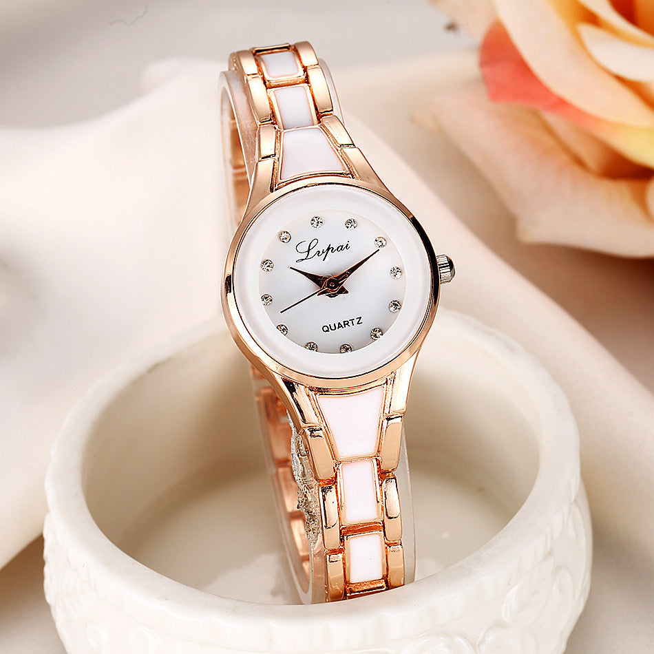 Women's watches Elegant woman watch Quartz gifts for women Luxury Fashion stainless steel Alloy Women's wristwatch accessories