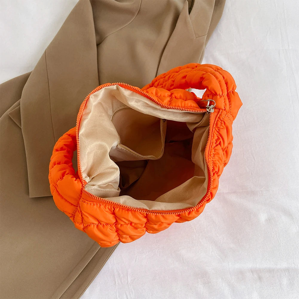 Women Crossbody Bags Quilted Pleated Ladies Shopper Bag Fashion Cloud Large Capacity Temperament Messenger Bag