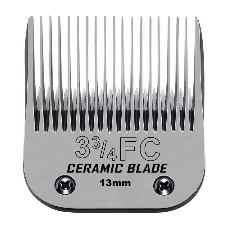 Detachable Pet Clipper Blades Set Compatible With For Most Andis, Oster, Wahl A5 Clippers,Made of Ceramic Blade&Carbon Steel