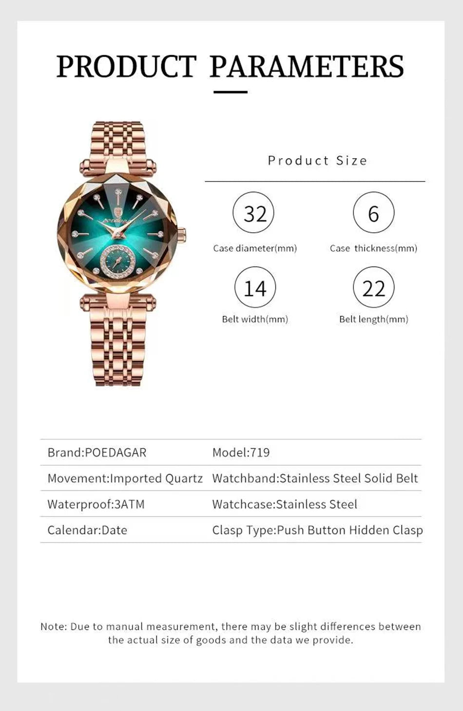 2023 Brand Women Watches Fashion Square Ladies Quartz Watch Bracelet Set Green Dial Simple Rose Gold Mesh Luxury Women Watches
