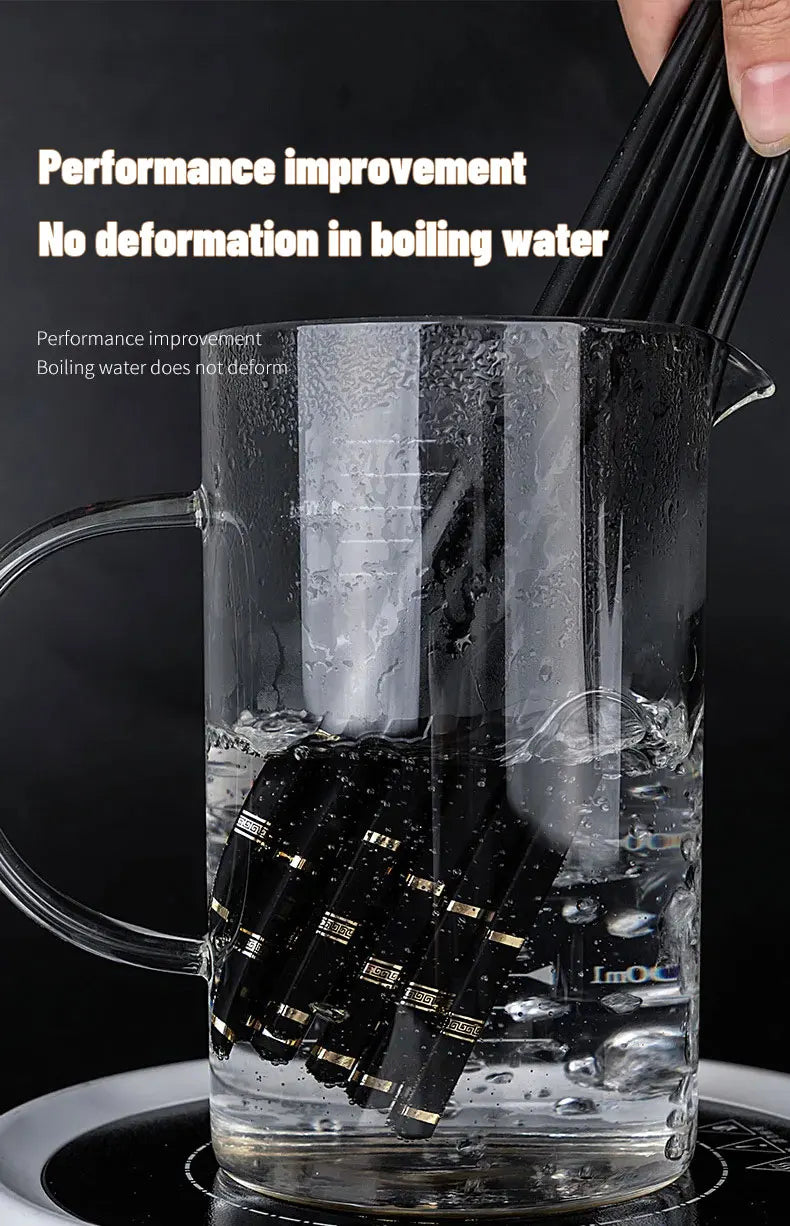 5 Pairs Chinese Japanese Chopsticks Sushi Sticks Korean Chopsticks Reusable Alloy Chop Sticks Kitchen Tableware Tool Accessories