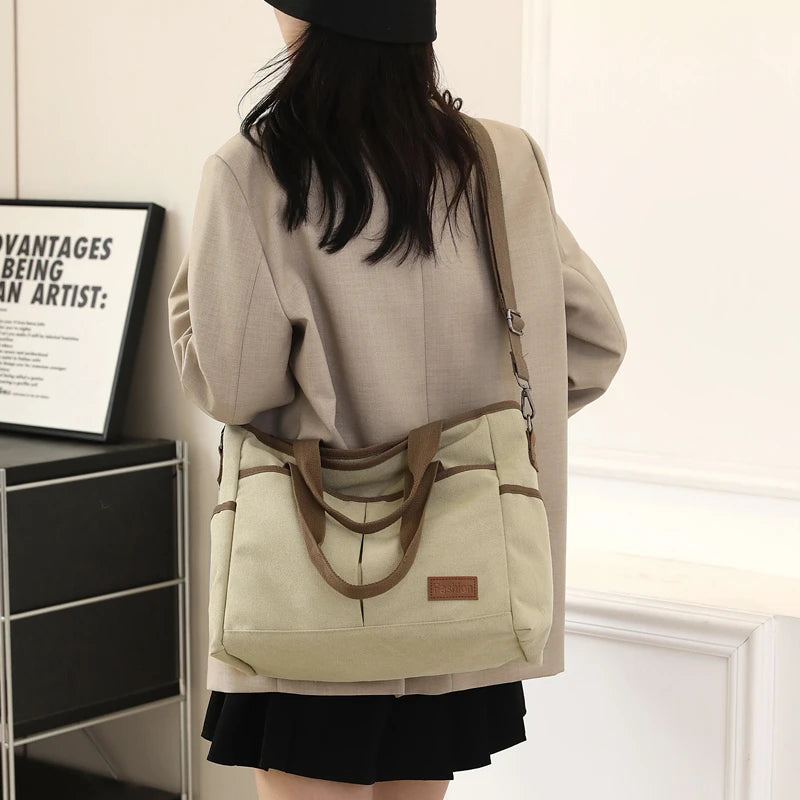 Women Handbags Ladies Canvas Shopping Tote Bag Clutch Female Crossbody Bags