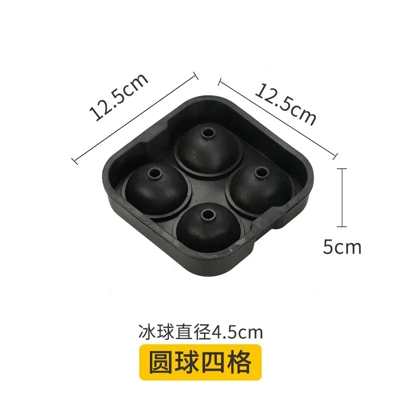 Reusable Ice Cube Silicone Mold Ice Maker IceCream Tools Food Grade Ice Ball Mold Round Square IceTray Mold Kitchen Tools